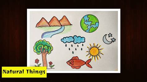 Beautiful Living things drawing easy .